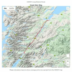 Harvey Maps Trail Map XT40 - Great Glen Way