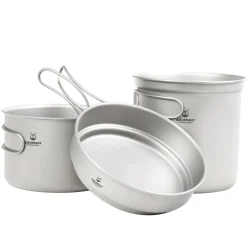 Cocoon Ultralight 3 Piece Titanium Camping Cookware Set