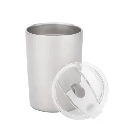 SilverAnt Ultralight Titanium Double-Wall Coffee Cup with Straw 400ml