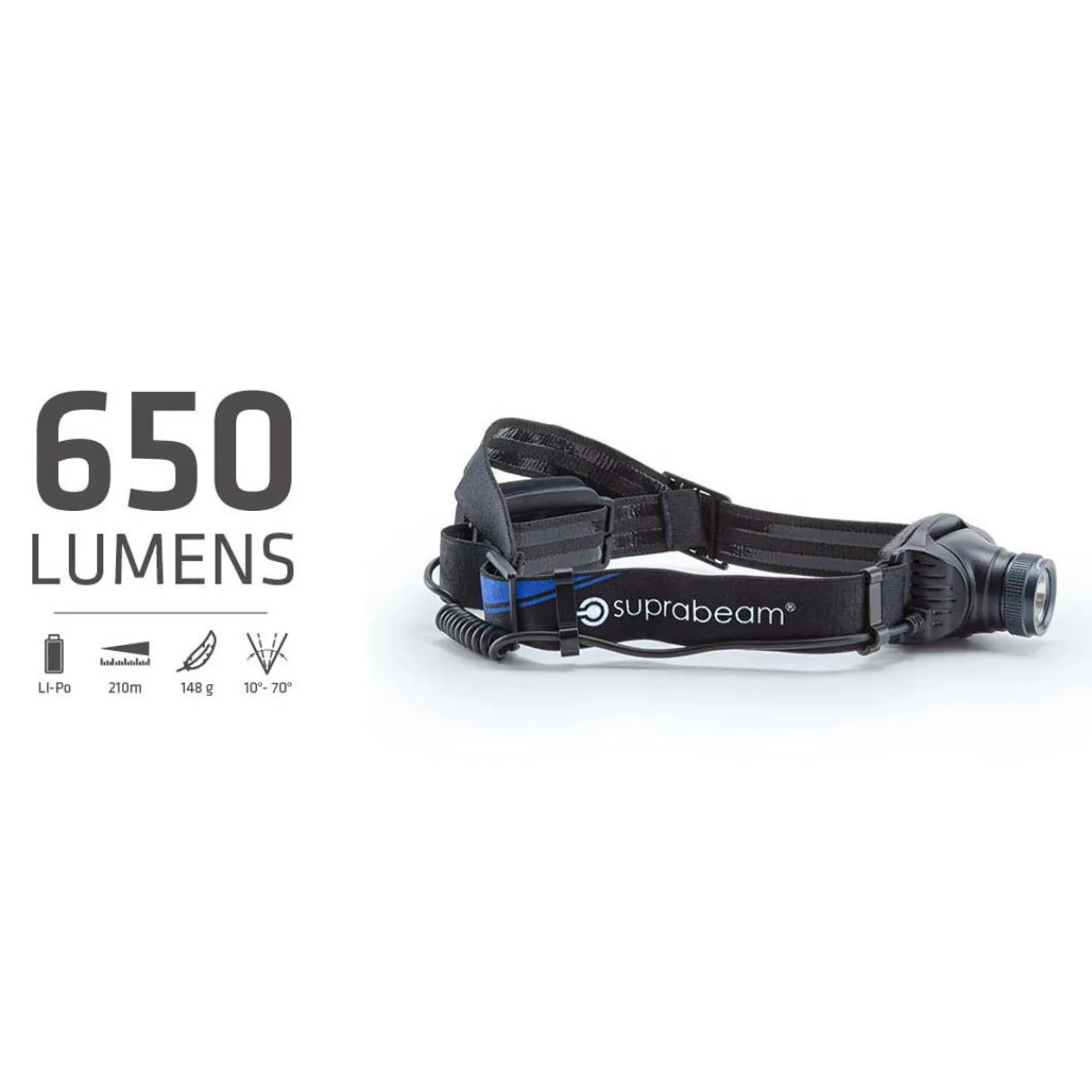Suprabeam V3air 650 Rechargeable Headlamp