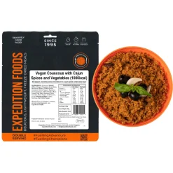 Expedition Foods Vegan Couscous with Cajun Spices and Vegetables (Double Serving)