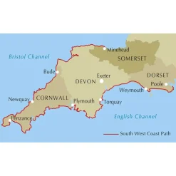 Harvey Maps Walking the South West Coast Path