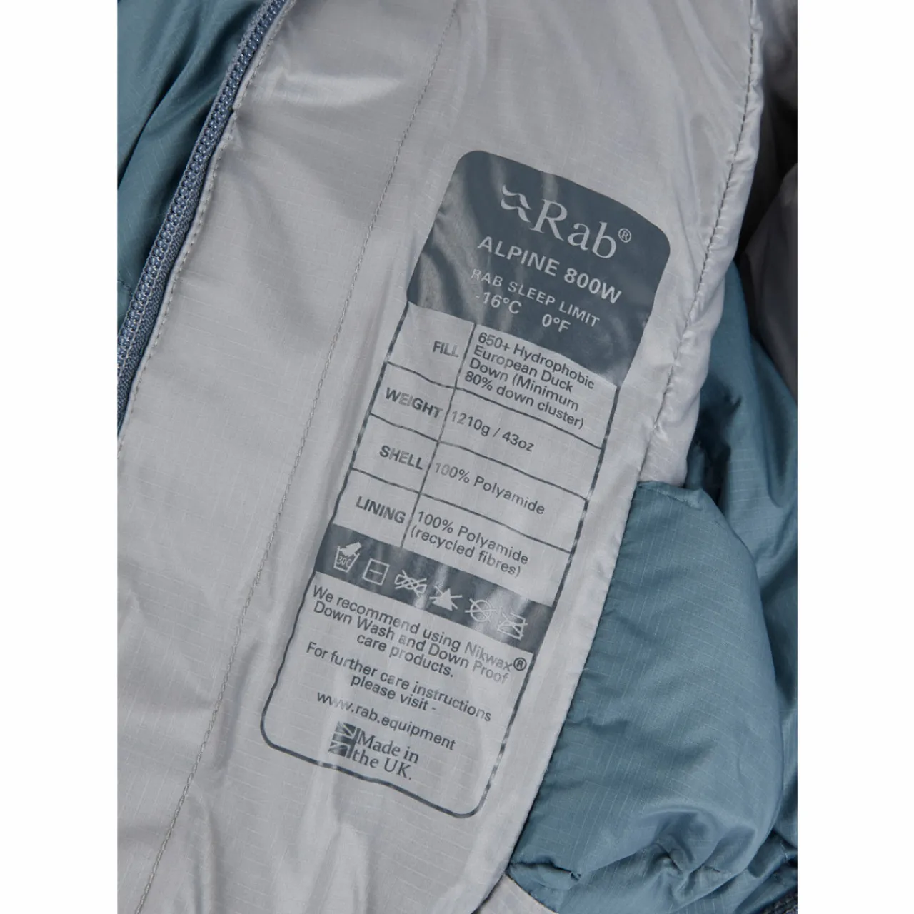 Rab Womens Alpine 800 Down Sleeping Bag