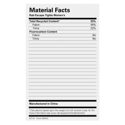 Women Rab Womens Escape Tights