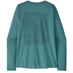 Women Patagonia Womens L/S Capilene Cool Daily Graphic Shirt