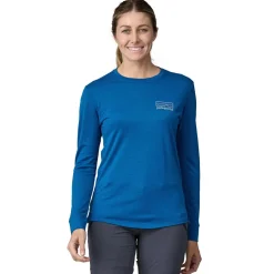 Women Patagonia Womens L/S Capilene Cool Merino Graphic Shirt - Past Season Colours